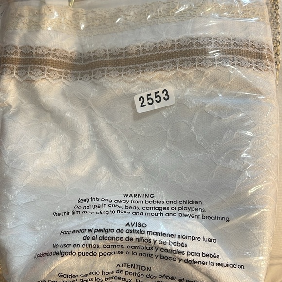 Hand Crafted Boho White Lace Bucket Bag NWT - Picture 16 of 16